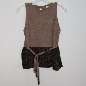 Moth Shimmer Sweater Tank Top Blouse Shirt